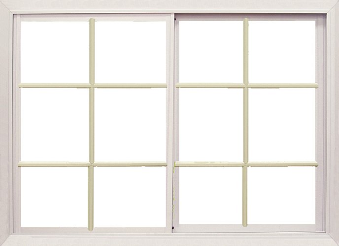 Nublado Cuatro barrer Ventana de aluminio blanco – Vidrio Repartido de 120×110 | Construcción en  uno